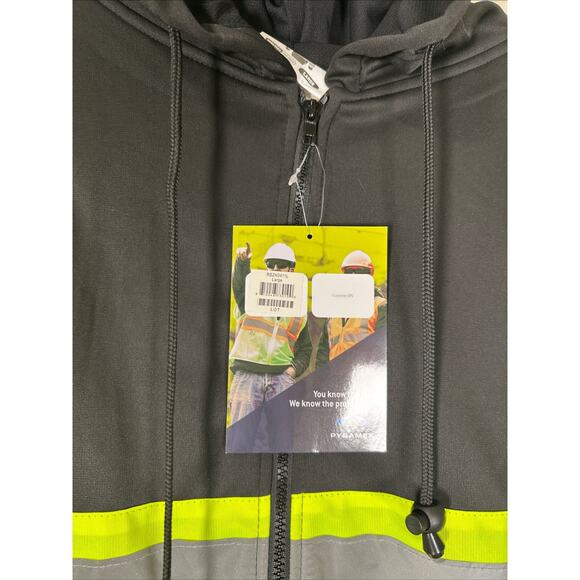 Pyramex High Visibility Insulated Bomber Winter Safety PARKA COAT - Picture 4 of 11